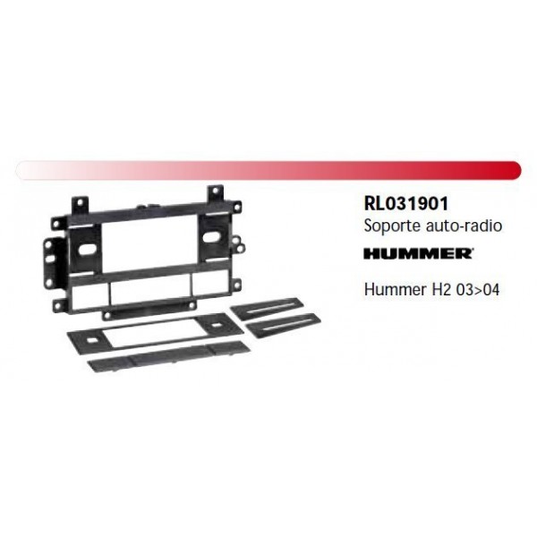 Soporte auto radio Hummer H2 03-04 Ref: TR506