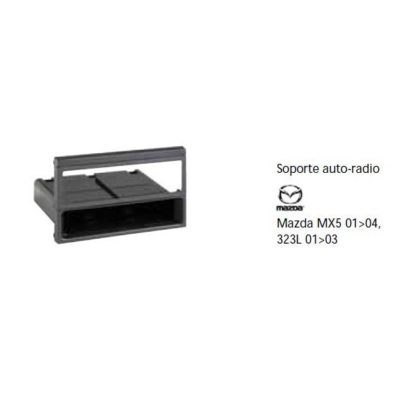 Soporte auto radio Mazda MX5 01-04, 323L 01-03 Ref: TR560