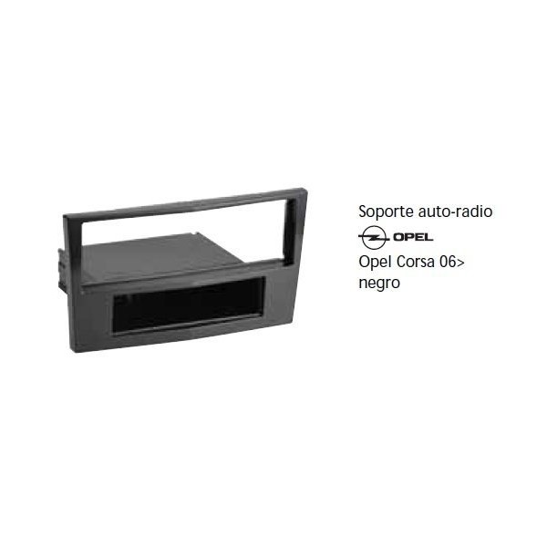 Soporte auto radio Opel Corsa 06- negro Ref: TR607