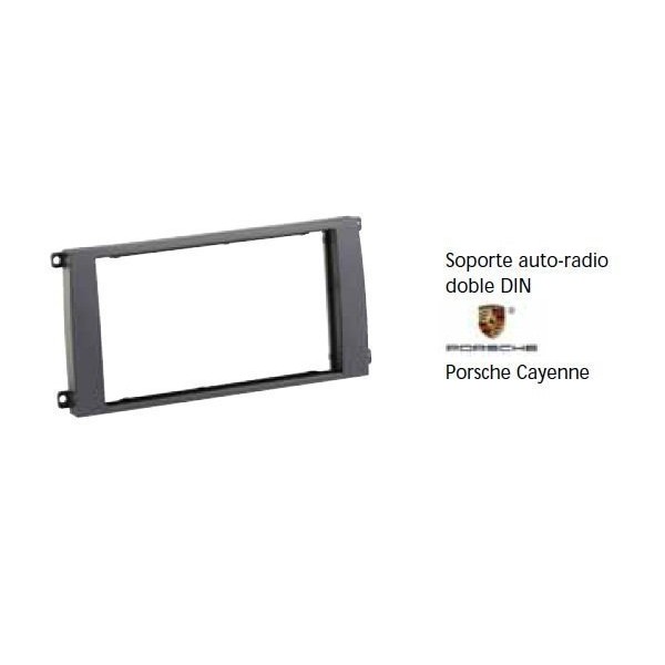 Soporte auto radio Porsche Cayenne Doble DIN Ref: TR624