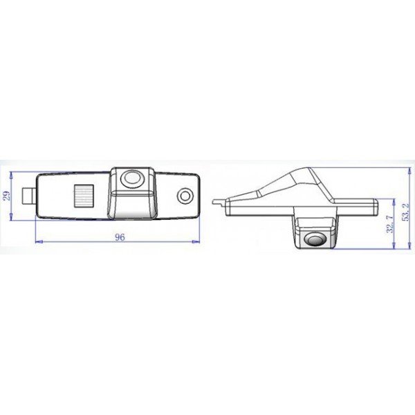 Rearview parking camera for Toyota Highlander TR822