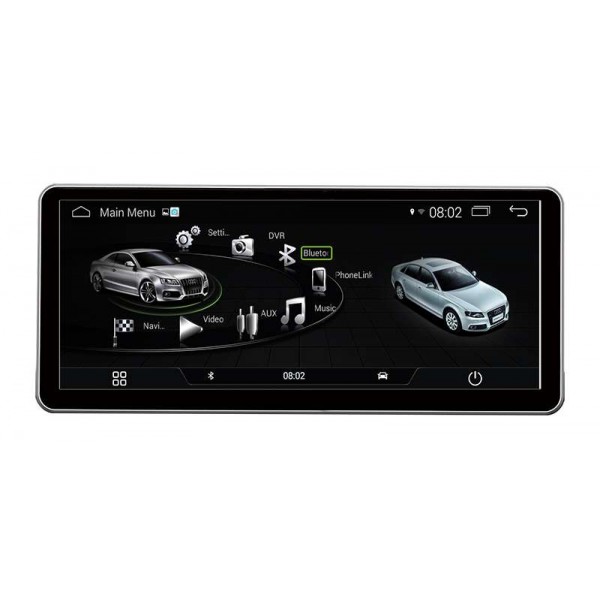 monitor 10,25" GPS HD Audi A4 B9 ANDROID TR2843 gps Audi A4 B9 A5 Tradetec  tradetecglobal