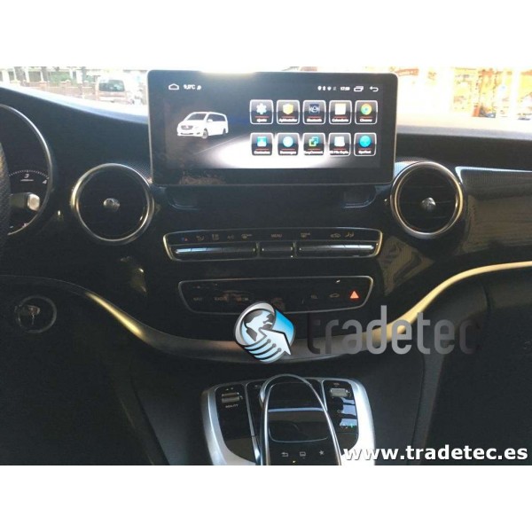 Monitor 10,25 GPS 4G LTE MERCEDES CLASE V ANDROID TR3140 Carplay AndroidAuto