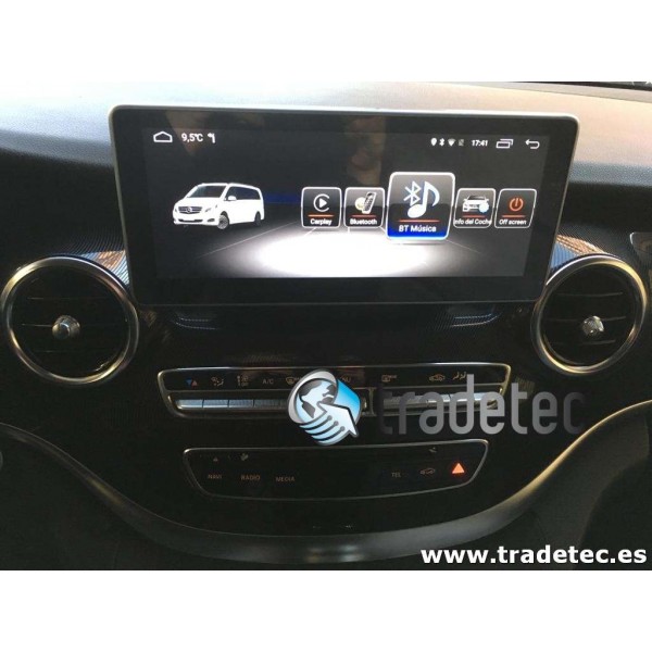 Monitor 10,25 GPS 4G LTE MERCEDES CLASE V ANDROID TR3140 Carplay AndroidAuto