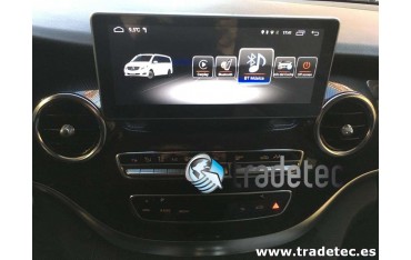 Monitor 10,25 GPS 4G LTE MERCEDES CLASE V ANDROID TR3140 Carplay AndroidAuto