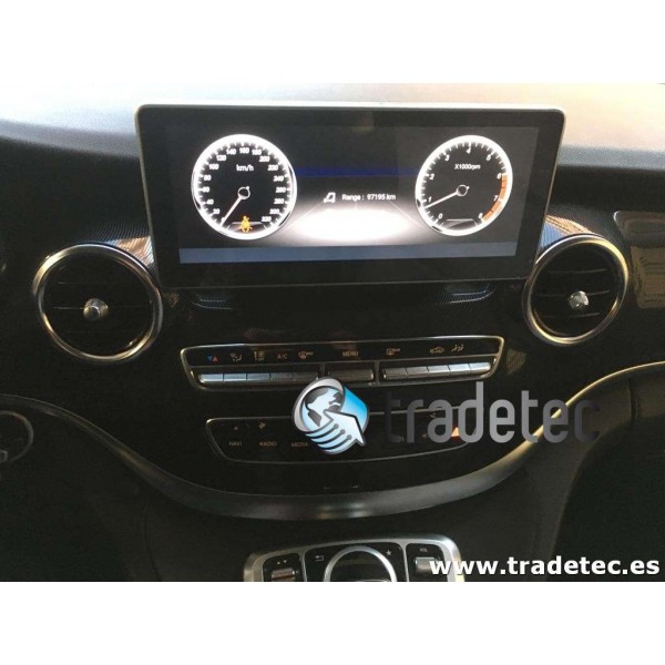 Monitor 10,25 GPS 4G LTE MERCEDES CLASE V ANDROID TR3140 Carplay AndroidAuto