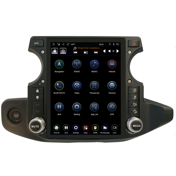 Radio GPS head unit Tesla style Jeep Wrangler ANDROID TR3674