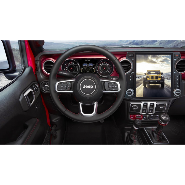 Radio GPS head unit Tesla style Jeep Wrangler ANDROID TR3674