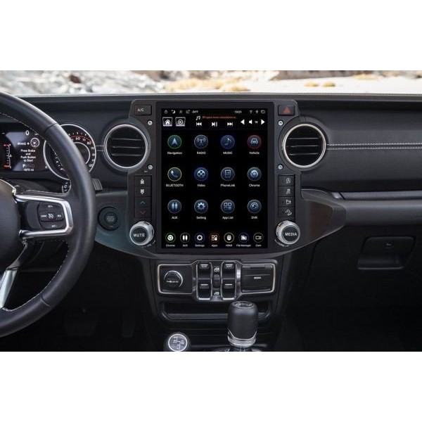 Radio navegador GPS tipo TESLA Jeep Wrangler ANDROID TR3673