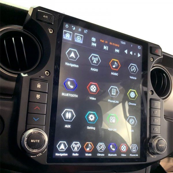 Radio navegador GPS tipo TESLA Jeep Wrangler ANDROID TR3673