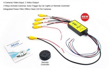 modulo control 4 camaras aparcamiento TR3143
