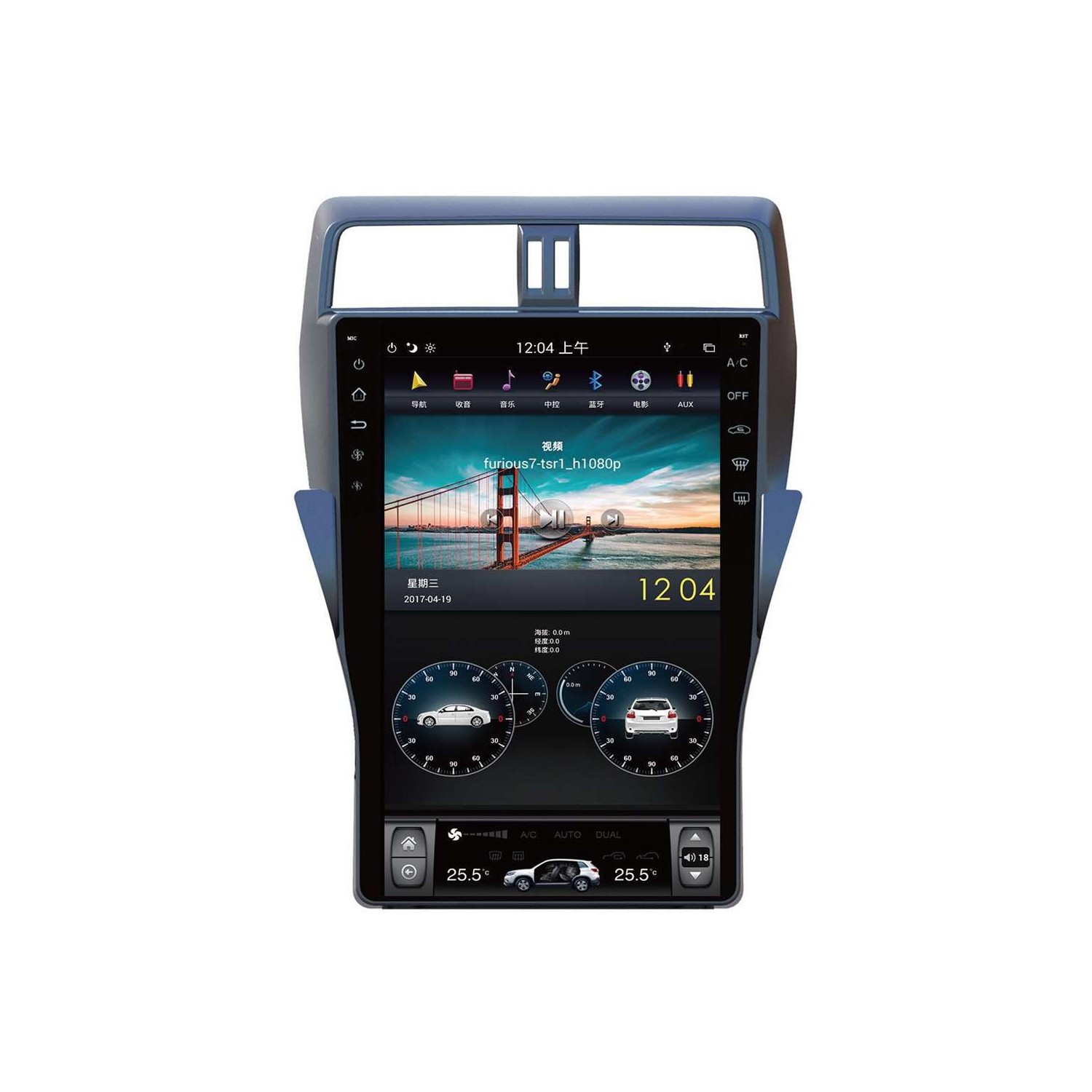 Radio navegador GPS tipo TESLA Land Cruiser VX / VXL ANDROID TR3154
