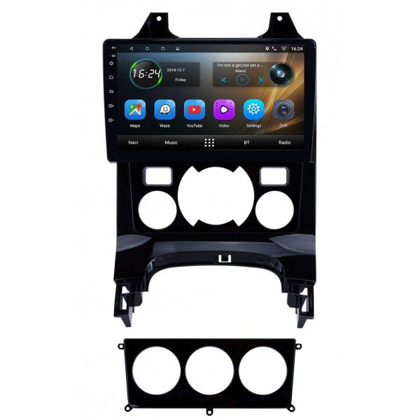 Android Car Radio Frame Kit For Peugeot 301 Citroen Elysee 2014-2016  AutoRadio Center Console Holder Fascia Trim Bezel Faceplate