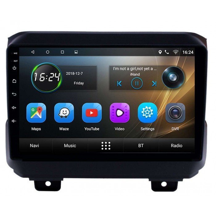 Radio GPS head unit Jeep Wrangler screen 10,2 Android TR3419 Processor Quad  Core 2Gb RAM 16GB ROM