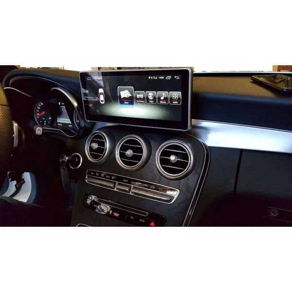 Monitor 10,25 GPS 4G Mercedes C W204 CarPlay & Android Auto  Tradetec  Procesador Octa core 1280x480Pix 4GB RAM + 64GB ROM