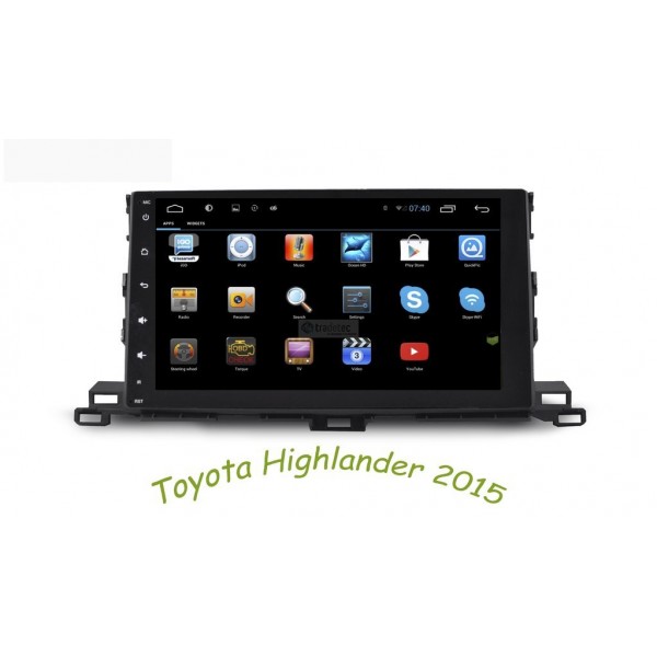 gps TOYOTA HIGHLANDER