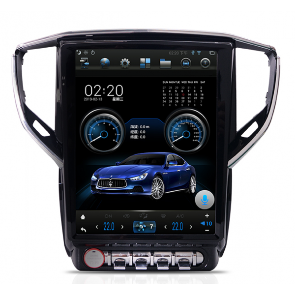 Radio GPS Tesla style head unit Maserati Ghibli ANDROID TR3691
