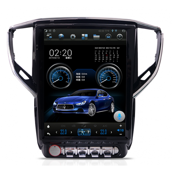 Radio GPS Tesla style head unit Maserati Ghibli ANDROID TR3691