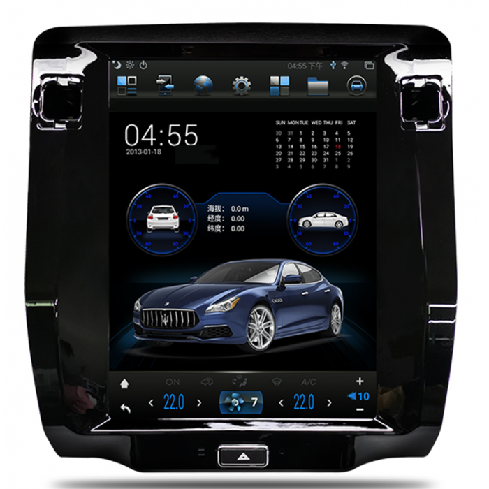 Radio GPS Tesla style head unit Maserati Quattroporte ANDROID TR3693