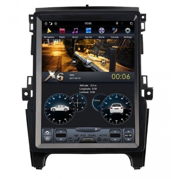 Radio GPS head unit Tesla style Ford Ranger ANDROID TR3700