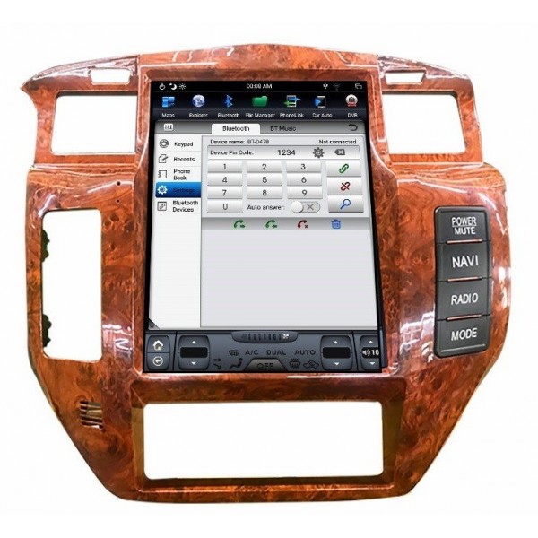Radio navegador GPS TESLA Nissan Patrol Y61 ANDROID TR3711