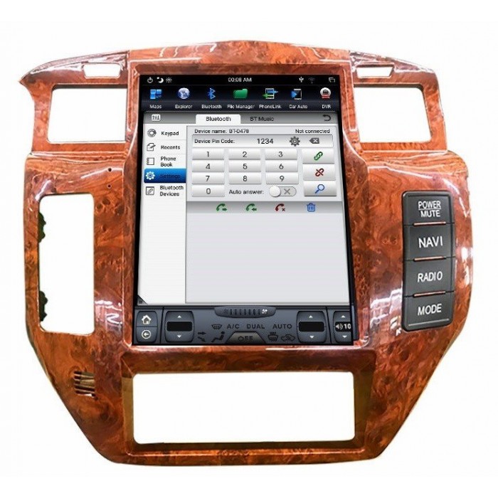 Radio navegador GPS TESLA Nissan Patrol Y61 ANDROID TR3711