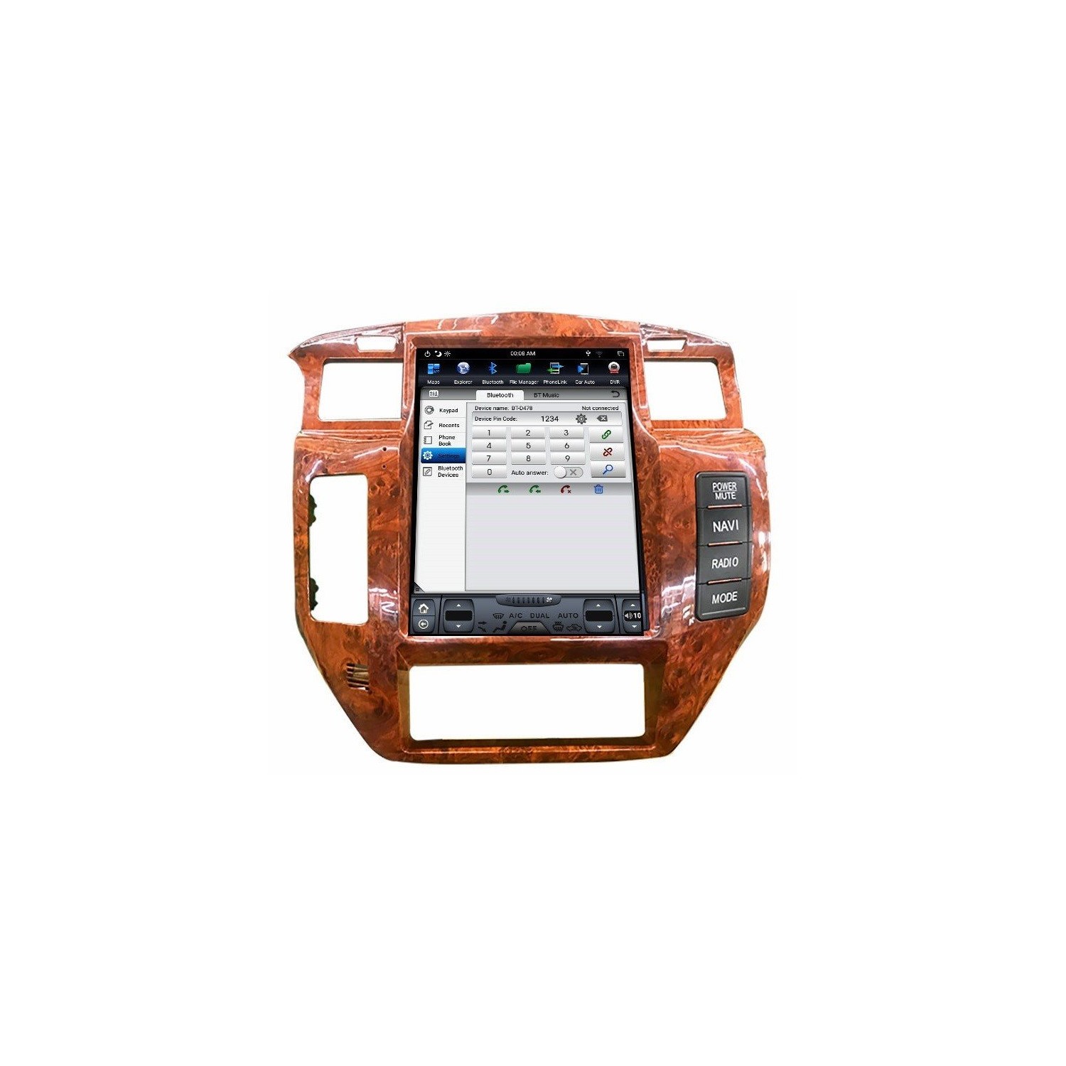 Radio GPS head unit Tesla style Nissan Patrol Y61 ANDROID TR3711