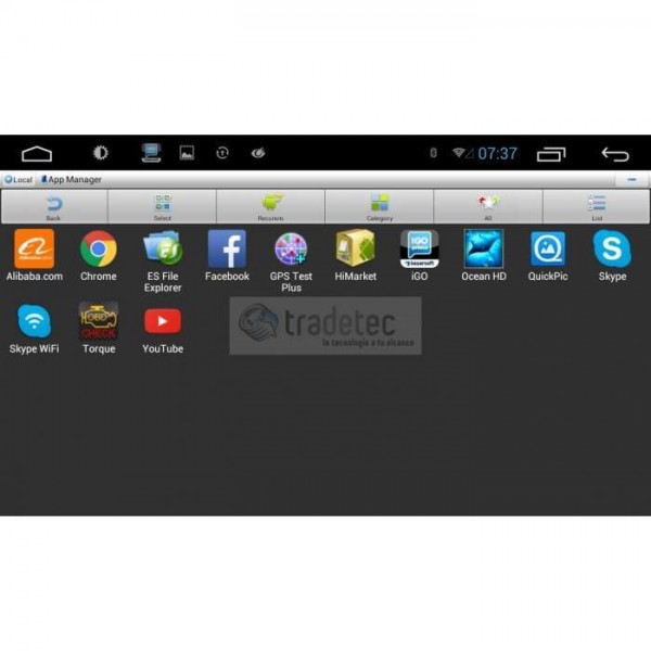 Radio navegador SSANGYONG TIVOLI 9 pulgadas GPS ANDROID TR3712