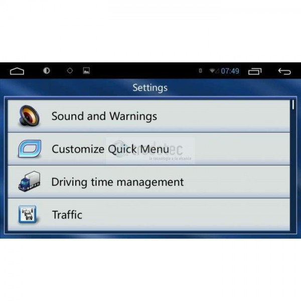 Radio navegador SSANGYONG TIVOLI 9 pulgadas GPS ANDROID TR3712