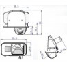 Rearview parking camera for Toyota Corolla TR212