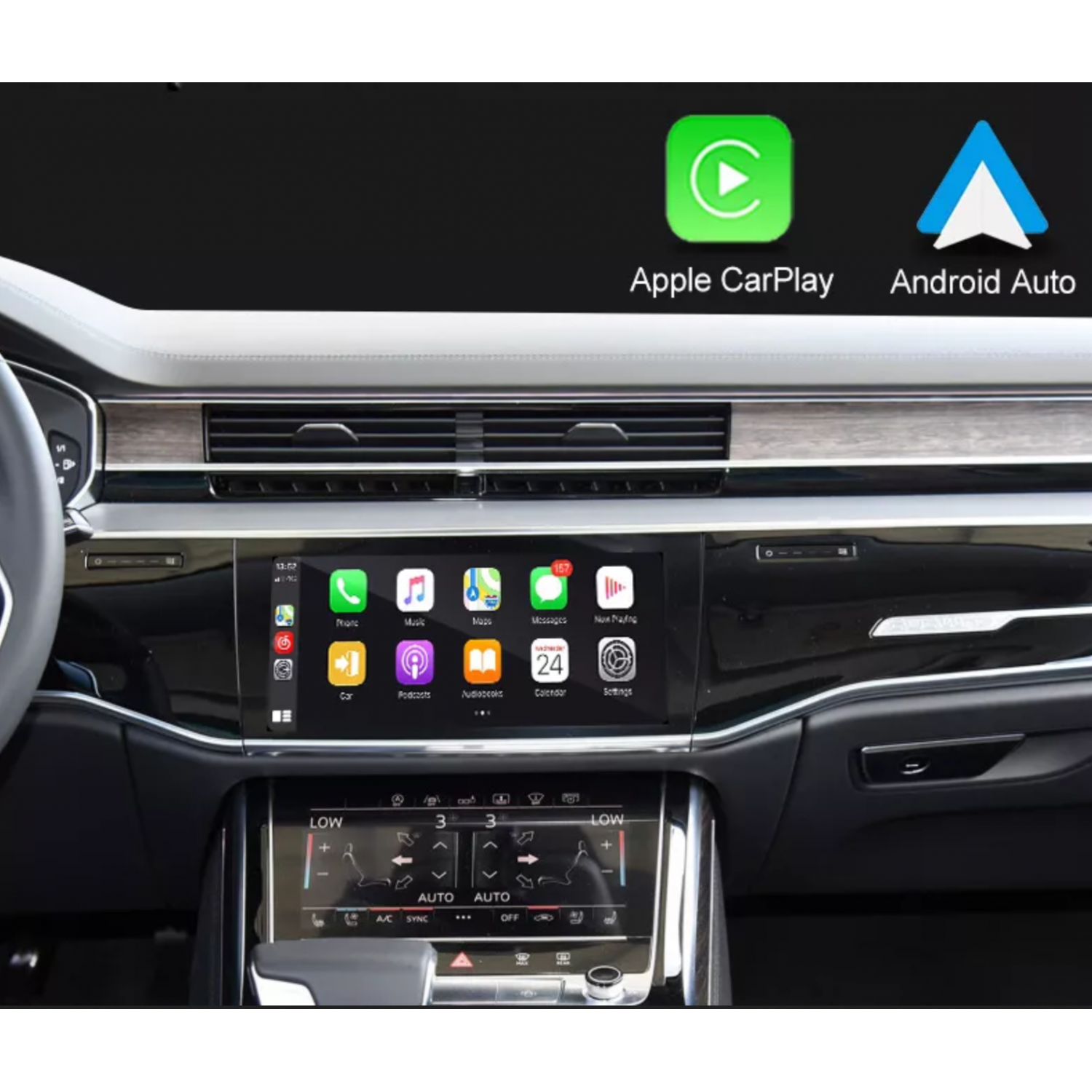 Android module for Audi A6 / A7 / Q7 / A8 / Q8. Add Android 11 to the original screen. TR3730