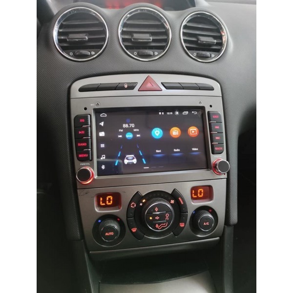 Radio navegador GPS Peugeot 308 / 408 plata Android 10 TR2833