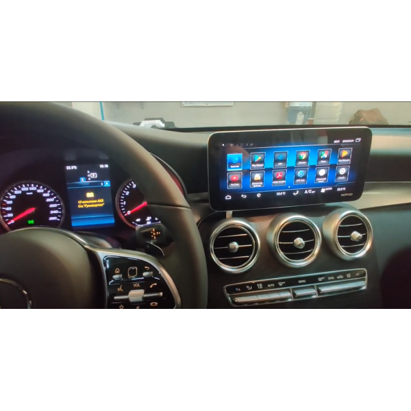 Pantalla 10.25" GPS Mercedes Benz Clase C W205 & GLC X253 & Clase V W446 8GB RAM Android 4G TR3603
