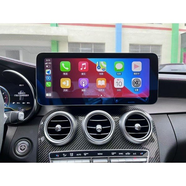 Pantalla 12.5" GPS Mercedes Benz Clase C W205 & GLC X253 & Clase V W447 8GB RAM Android 4G TR3663