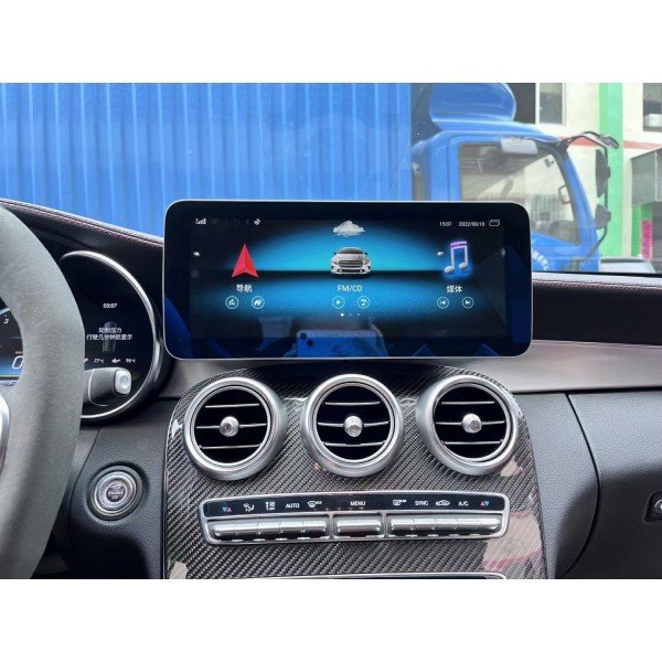 Pantalla 12.5" GPS Mercedes Benz Clase C W205 & GLC X253 & Clase V W447 8GB RAM Android 4G TR3663