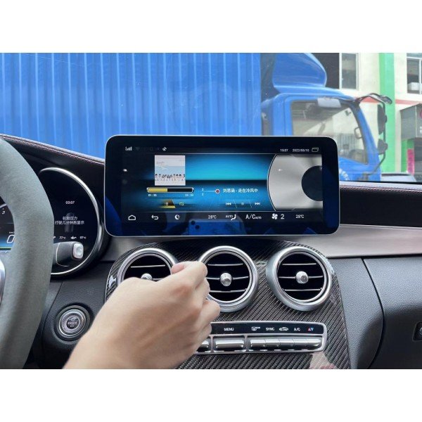 Pantalla 12.5" GPS Mercedes Benz Clase C W205 & GLC X253 & Clase V W447 8GB RAM Android 4G TR3663