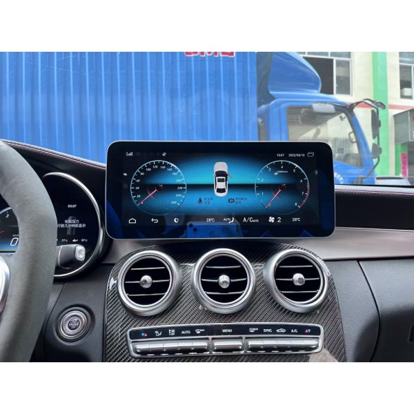 Pantalla 12.5" GPS Mercedes Benz Clase C W205 & GLC X253 & Clase V W447 8GB RAM Android 4G TR3663