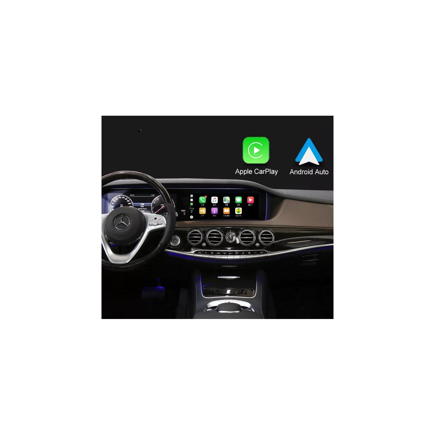 Módulo Android Mercedes Benz Clase C / E / S / G / CLS 2016 - 2019 NTG5.5 Android 11 pantalla original TR3735