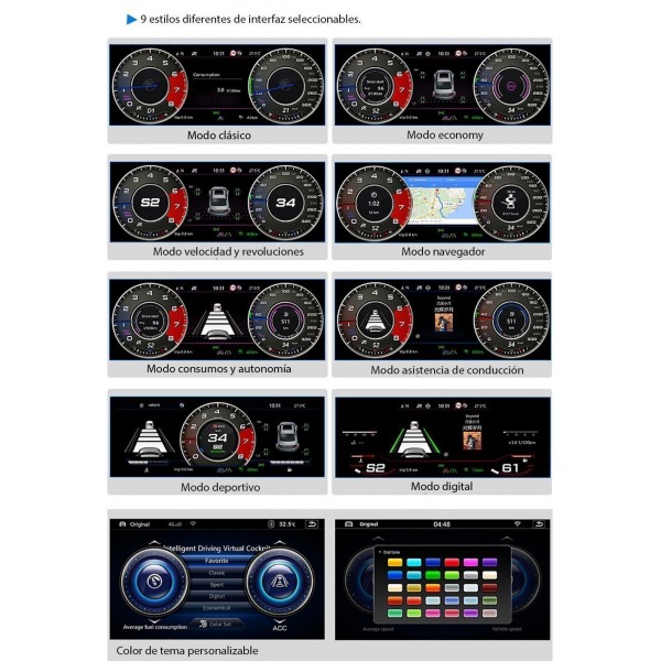 Pantalla cuadro mandos digital Volkswagen Golf 7 TR3740