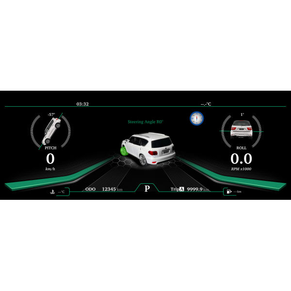 Digital cockpit Nissan Patrol / Infiniti QX80 TR3744