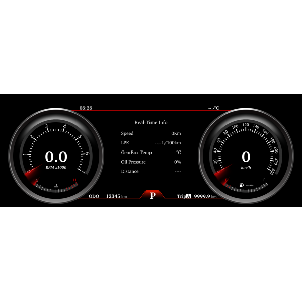 Digital cockpit Nissan Patrol / Infiniti QX80 TR3744