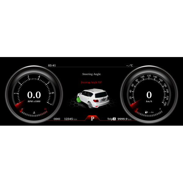 Digital cockpit Nissan Patrol / Infiniti QX80 TR3744