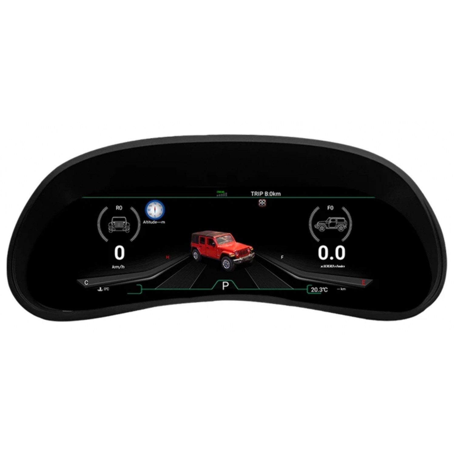 Digital cockpit Jeep Wrangler (2011 - 2017) TR3755