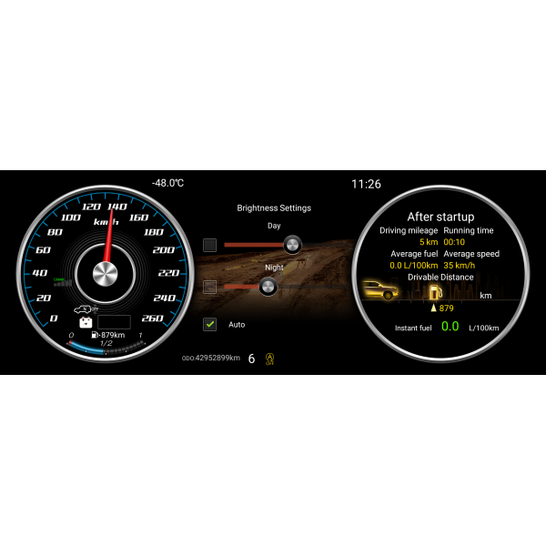 Digital cockpit Highlander 2015-2022 TR3757