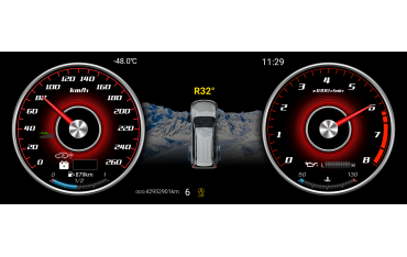 Digital cockpit Toyota Rav4 (2017 - 2020) TR3758