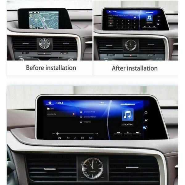 Navegador 12,3 pulgadas GPS Lexus RX 2015 - 2022 ANDROID TR3769