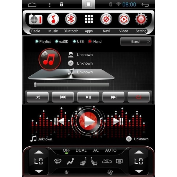 Radio navegador GPS tipo TESLA Touareg 7L ANDROID TR3776