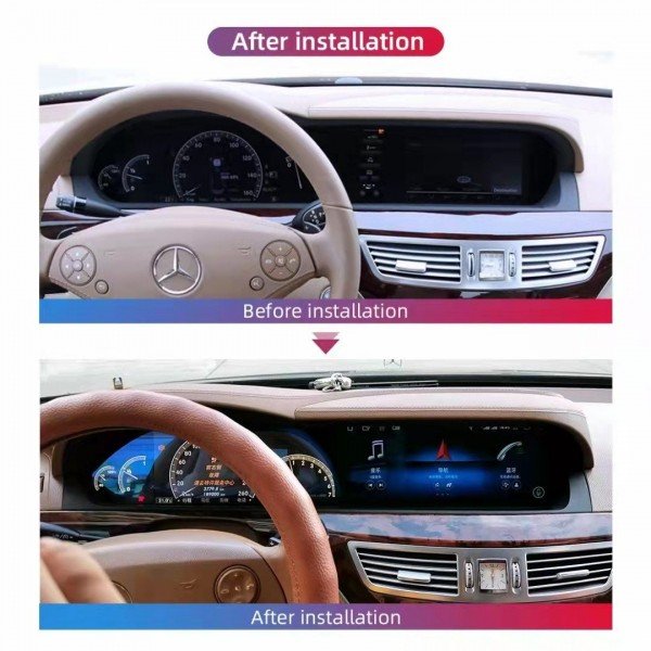 MERCEDES BENZ S Class W221 Android monitor 12,3 inch GPS 4G TR3778
