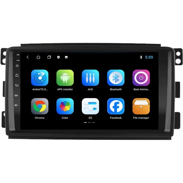 Radio navegador GPS Smart Fortwo 451 Android 11 TR3785