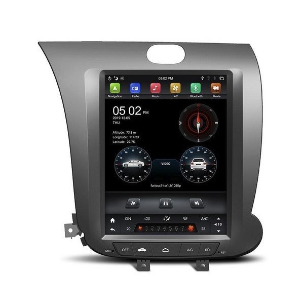Radio navegador GPS tipo TESLA Kia Cerato  K3  Forte ANDROID TR2506
